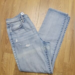 Light Blue Distressed Vintage Mom Women Jeans